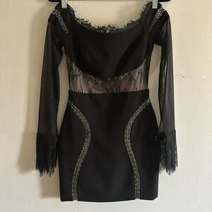 VATANIKA Mini Lace Dress